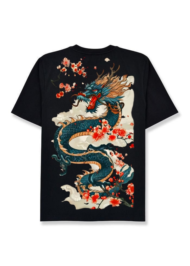 WYRM BLOSSOM TEE (BLACK)